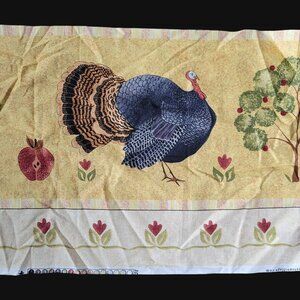 Warren Kimble Turkey Collection Cotton Fabric Panel Cranston 48 x 12